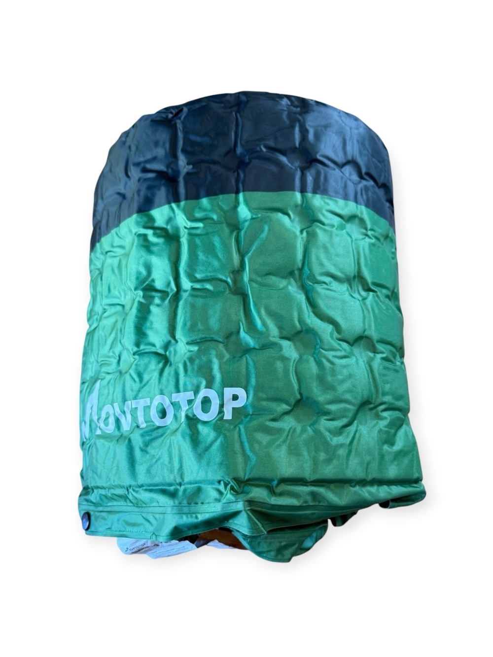 MOVTOTOP Memory Inflatable Sleeping Pad Camping Hiking Padding Cushion - Green